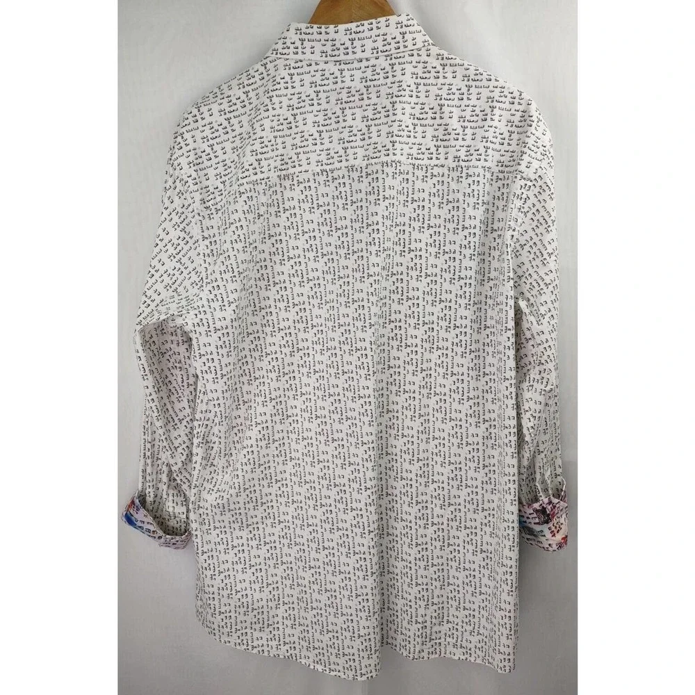 Jerry Garcia Grateful Dead Button Down Shirt XL Flip Cuff Long Sleeve - Picture 3 of 9